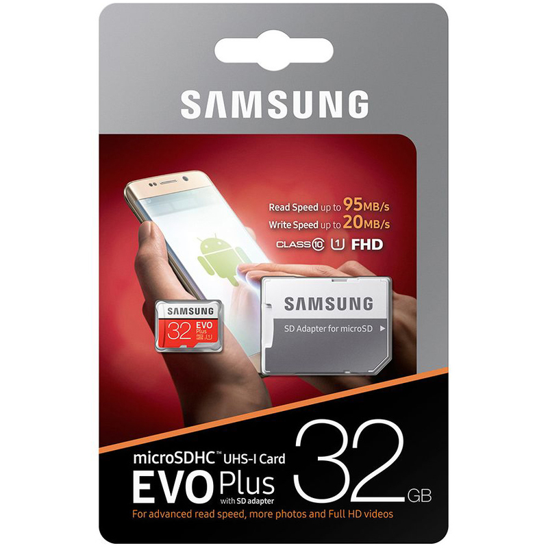 Samsung Evo Plus microSDHC Class 10 UHS-I, 32GB