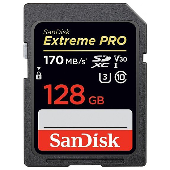 SanDisk Extreme Pro SDXC 170MB/s, 128GB, demoex