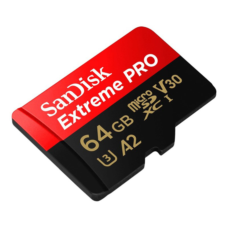 64GB SanDisk Extreme Pro MicroSDXC, 170MB/s A2