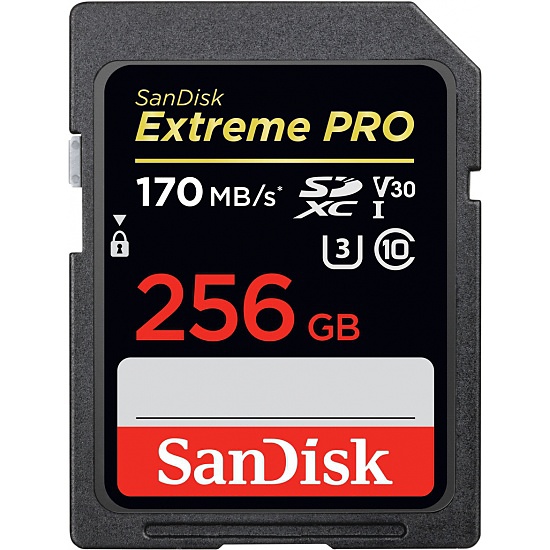 SanDisk Extreme PRO SDXC 170MB/s, 256GB, demoex
