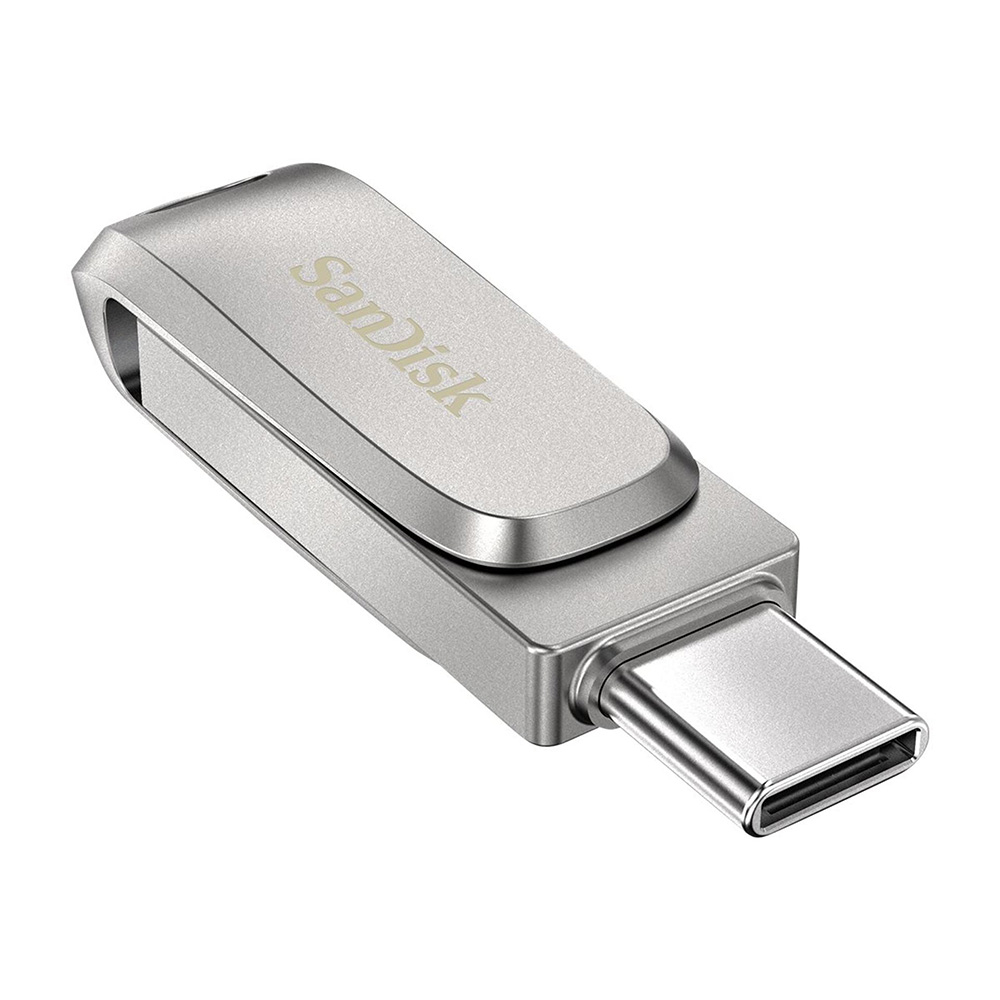128GB SanDisk Ultra Dual Drive Luxe USB-minne, USB-C+USB 3.1