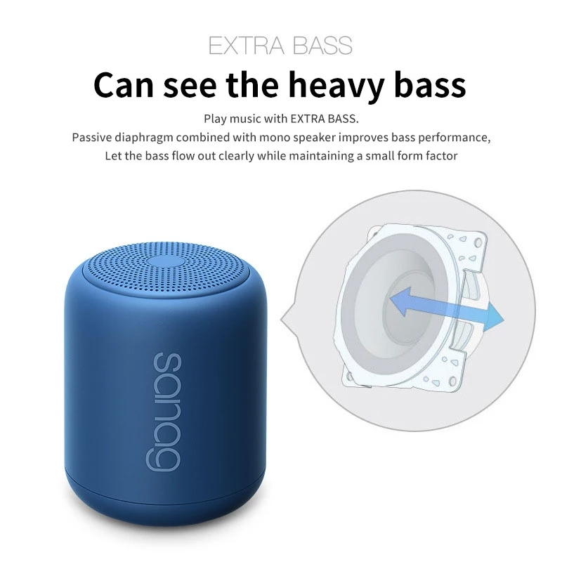 Sanag X6 Vattentät Bluetooth-högtalare, blå