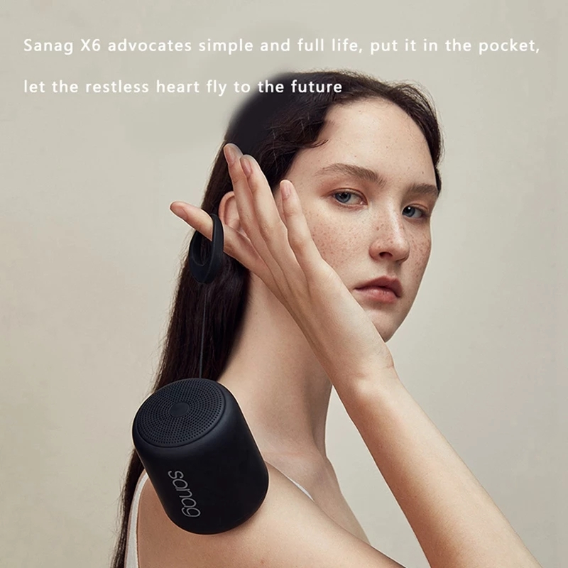 Sanag X6 Vattentät Bluetooth-högtalare, svart