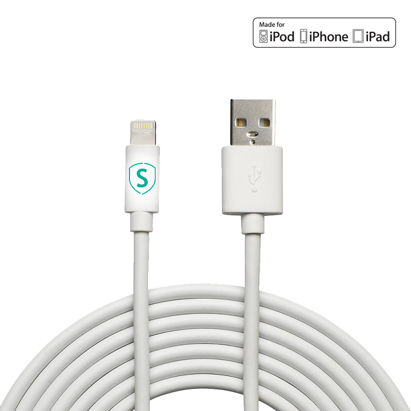 SiGN Lightning-kabel till iPhone / iPad, MFi-certifierad, 1m