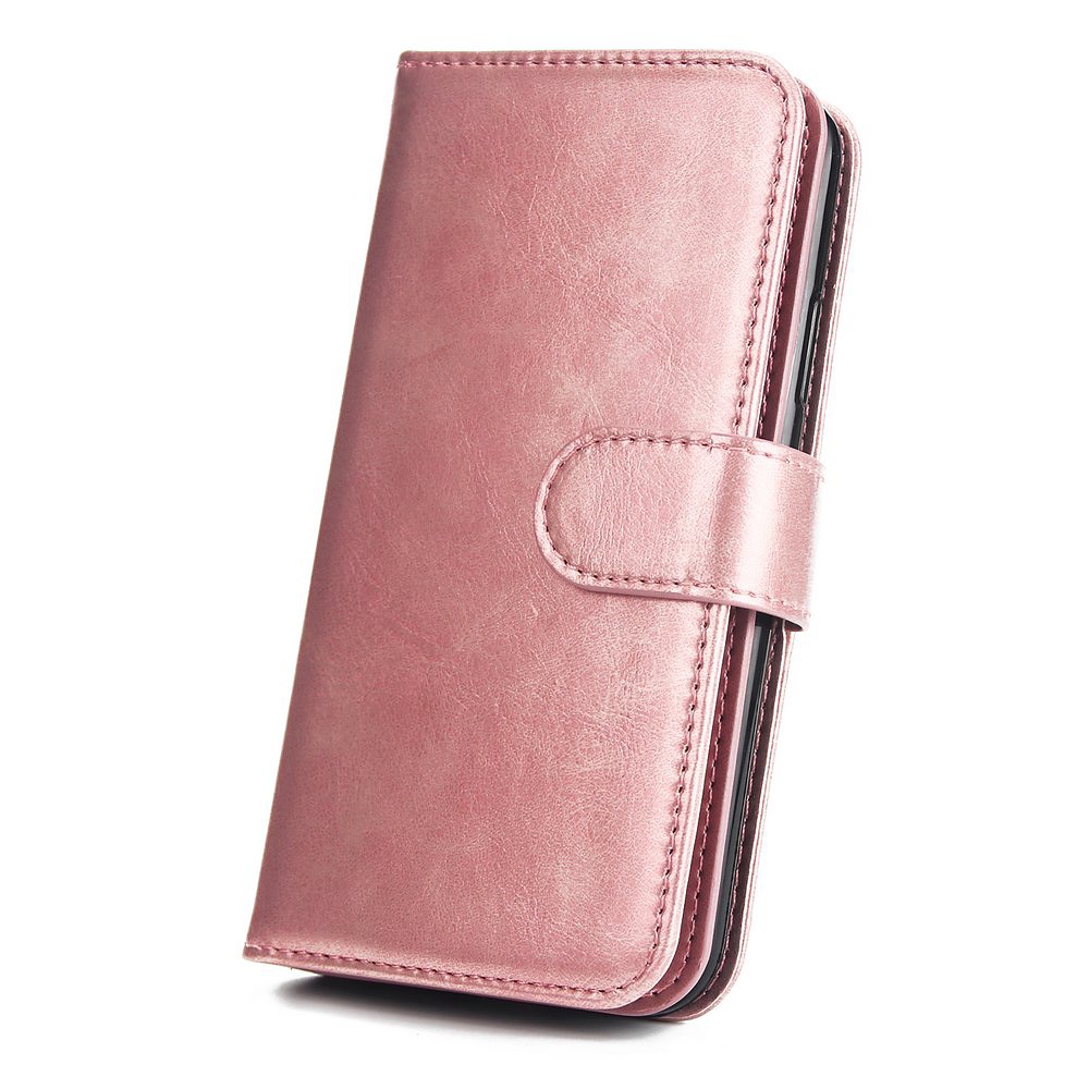 Plånboksfodral med fotoram, 9 kortplatser, iPhone XS Max, rosa