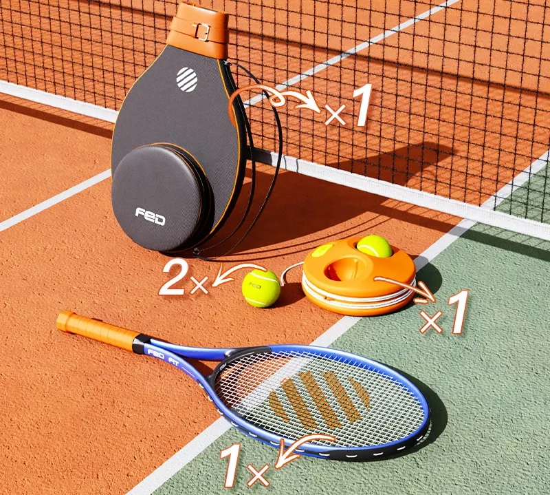 Tennis-träningsset med fodral