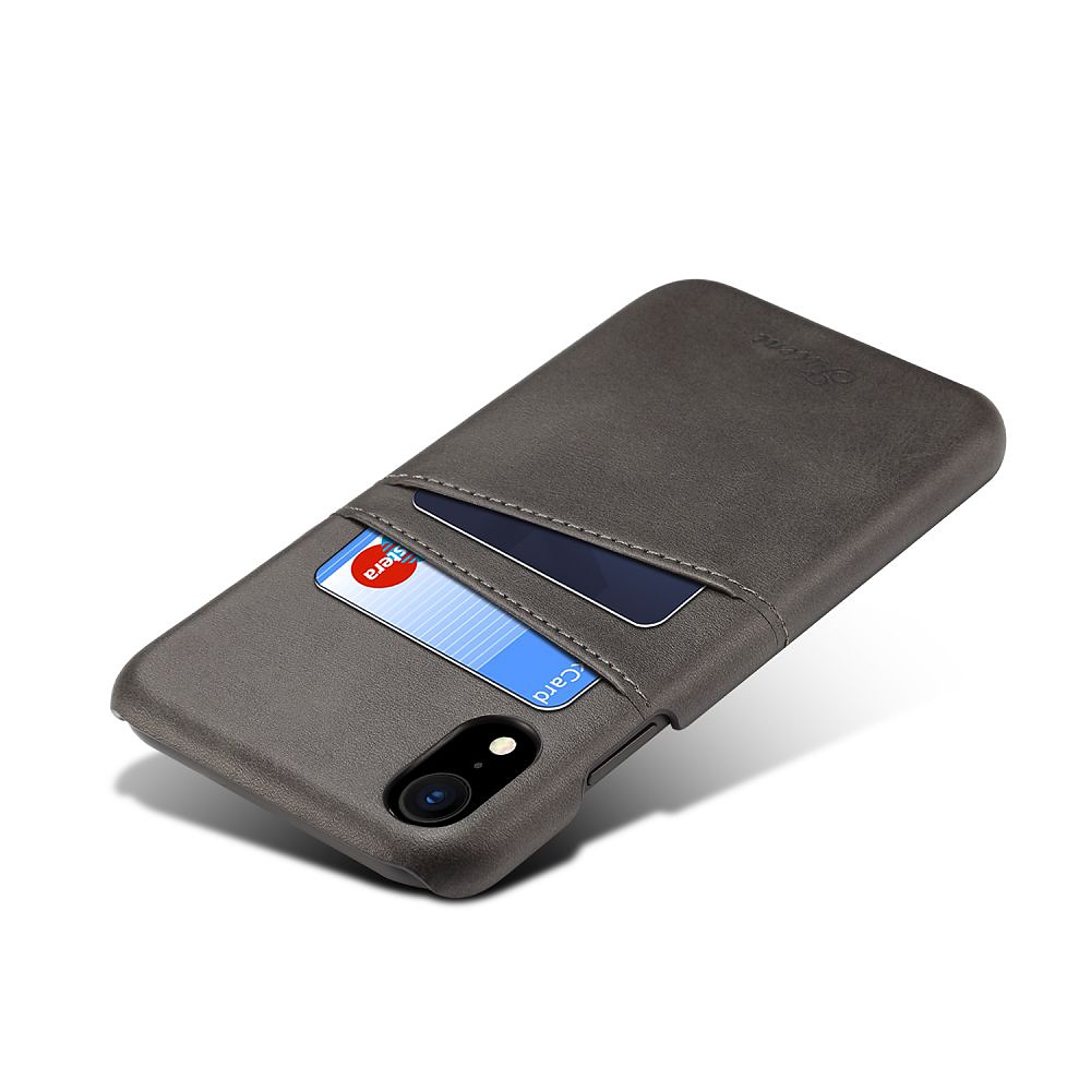 Skal med 2 kortplatser till iPhone XR 6.1, svart