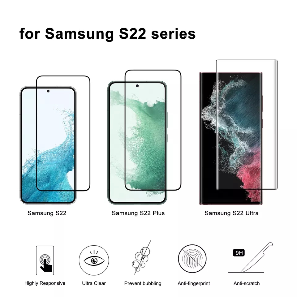 Skärmskydd med härdat glas, Samsung Galaxy S22 Ultra