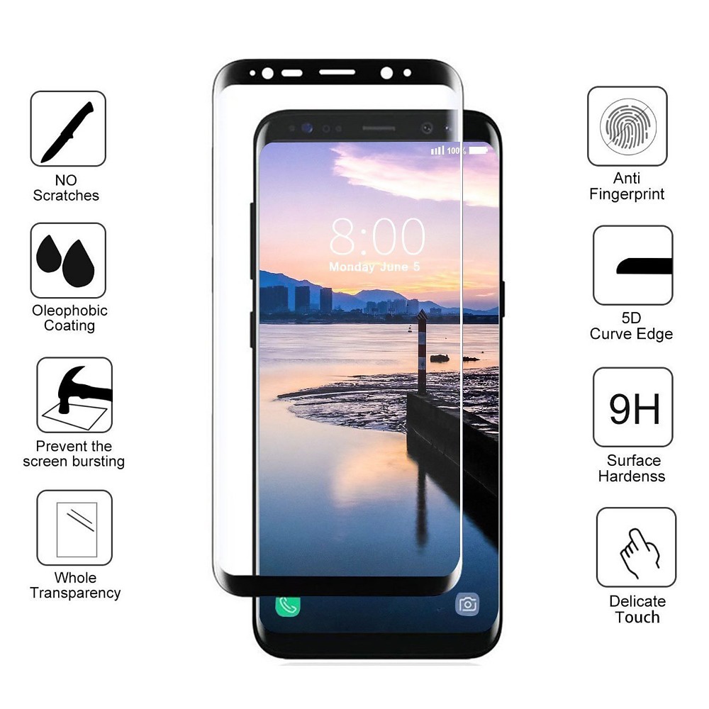 Skärmskydd med härdat glas, Samsung Galaxy S8