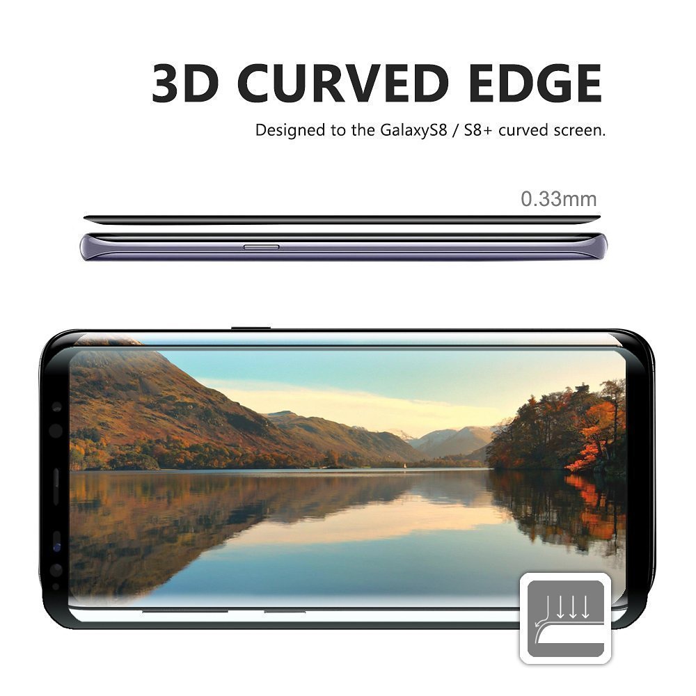 Skärmskydd med härdat glas, Samsung Galaxy S8