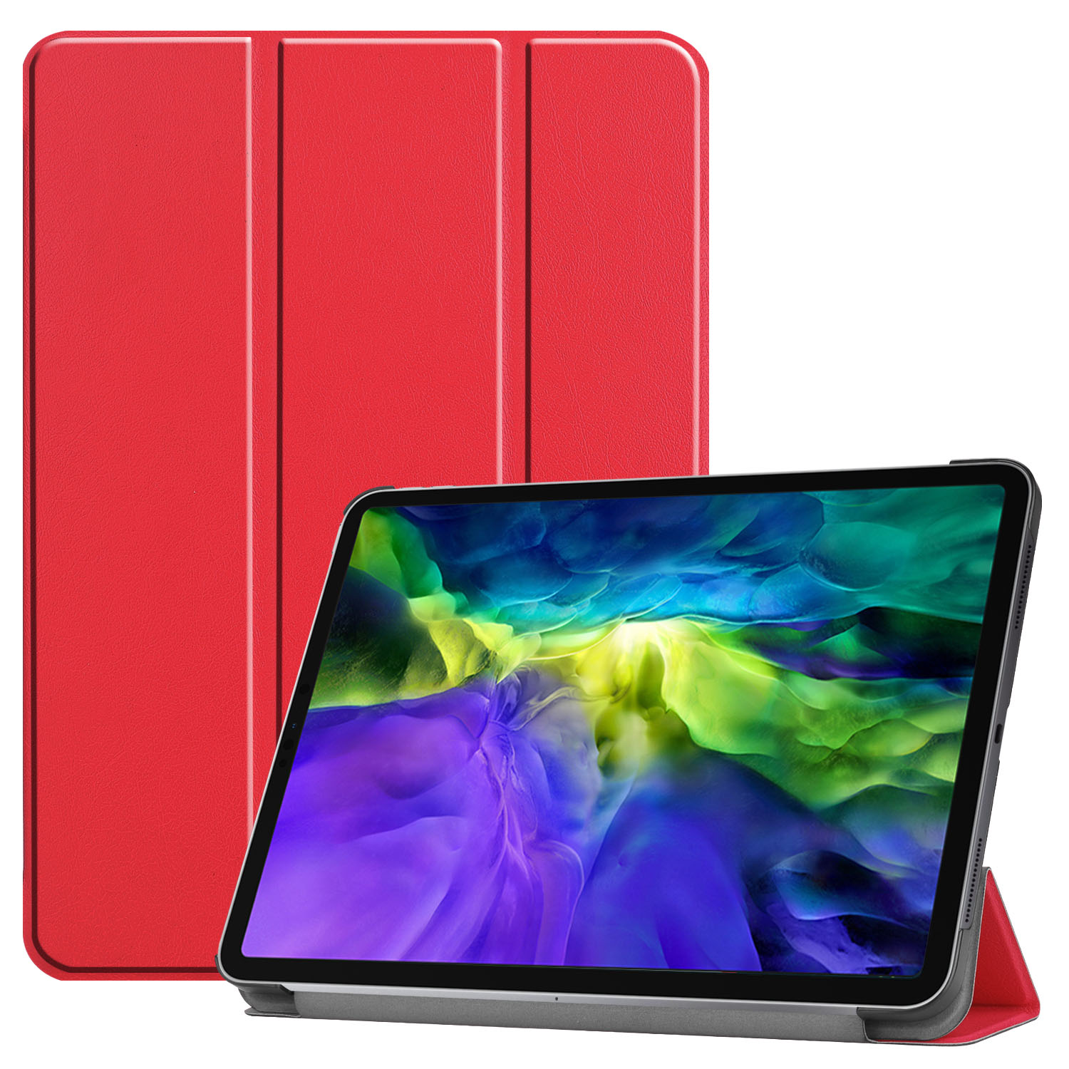 Smart cover/ställ, iPad Pro 11 (2020), röd