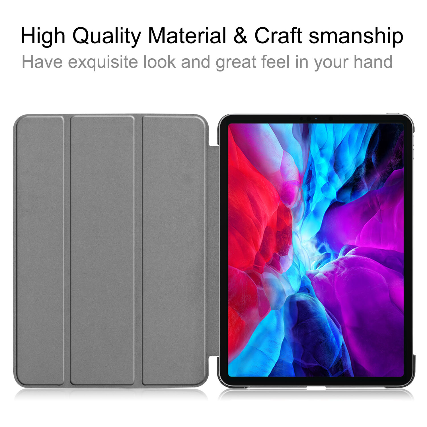 Smart cover/ställ, iPad Pro 12.9 (2020), mörkblå