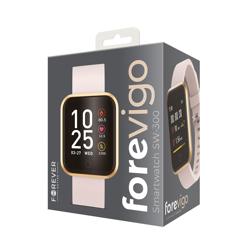 Smartwatch Forever ForeVigo SW-300, roséguld