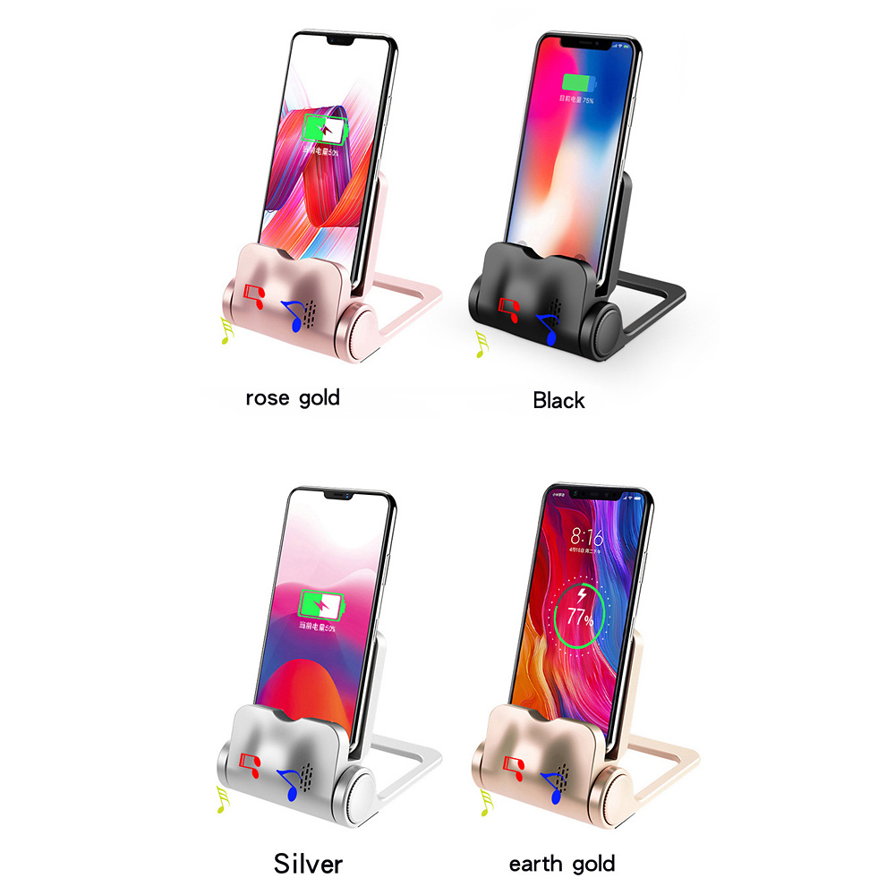 Snabbladdare/docka till Android, iPhone och USB-C, silver