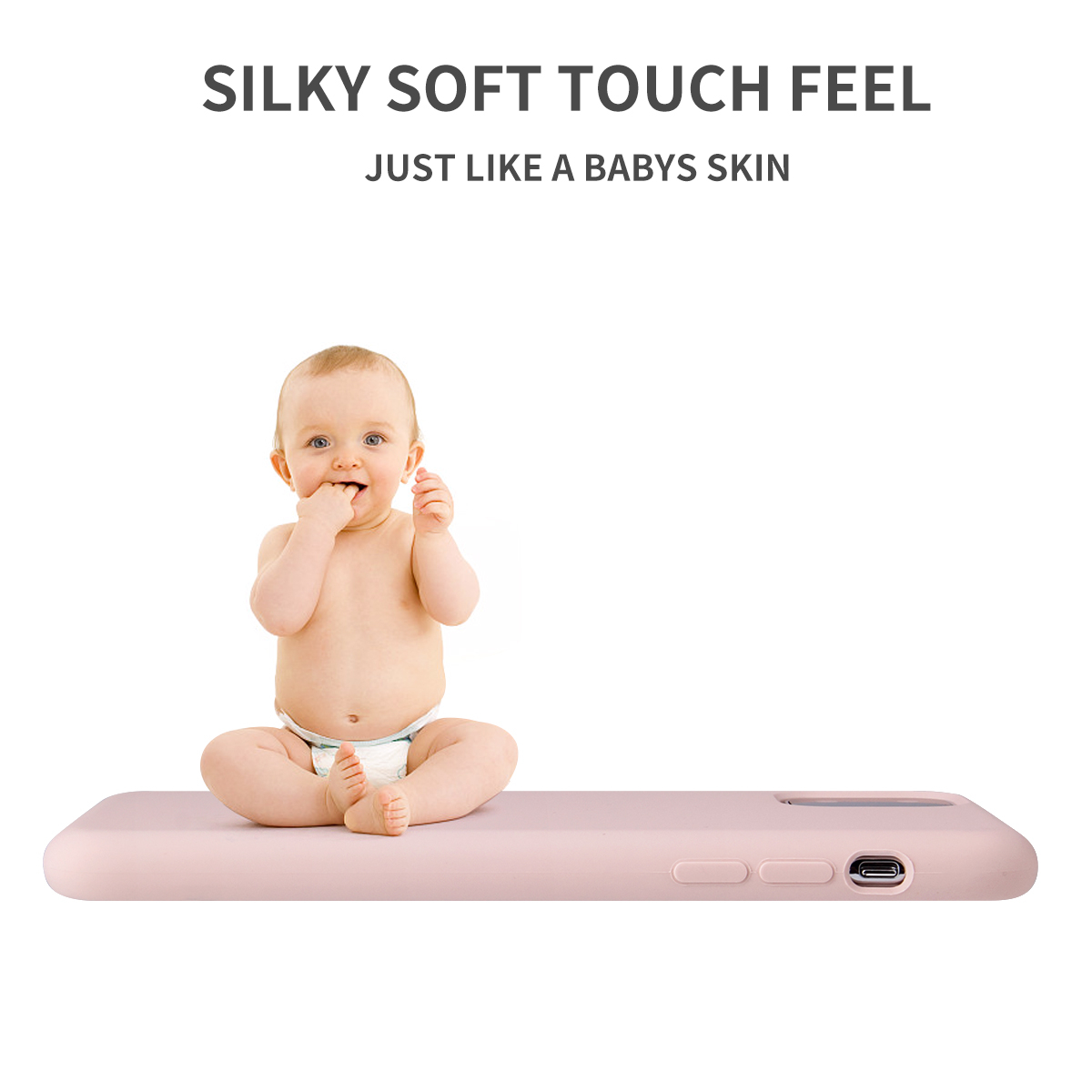 Soft Touch Silikonskal till iPhone 11 Pro, svart