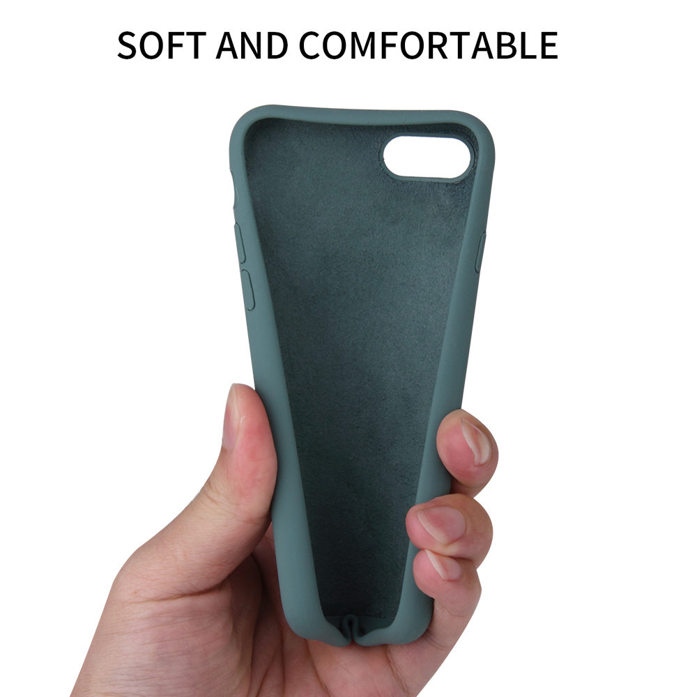 Soft Touch Silikonskal till iPhone 6/6S, svart