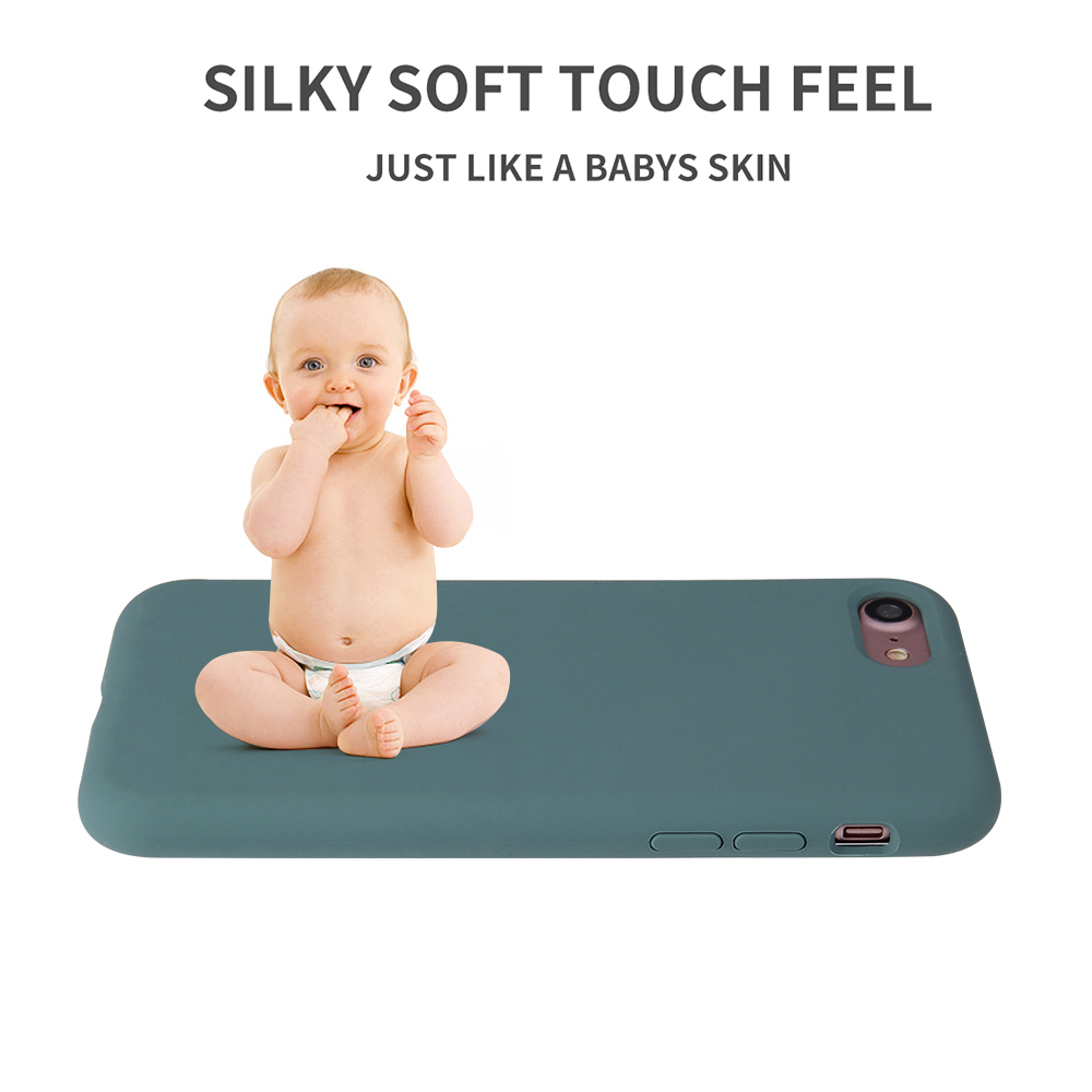 Soft Touch Silikonskal till iPhone 6/6S, svart