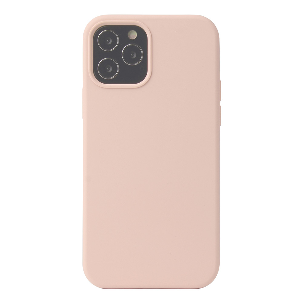 Soft Touch Silikonskal till iPhone 12/12 Pro, rosa