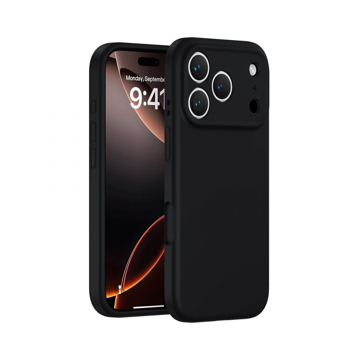 Soft Touch Silikonskal till iPhone 17 Air, svart