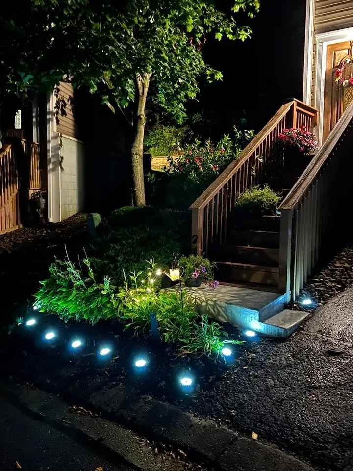 Solcellsdriven trådgårdslampa för utomhusbruk, 1W, 180lm
