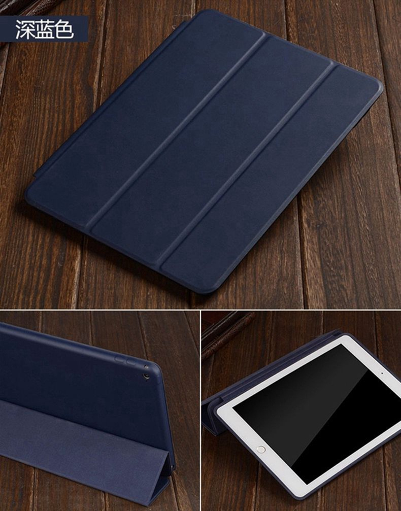 Läderfodral med ställ, iPad Air 10.9, blå