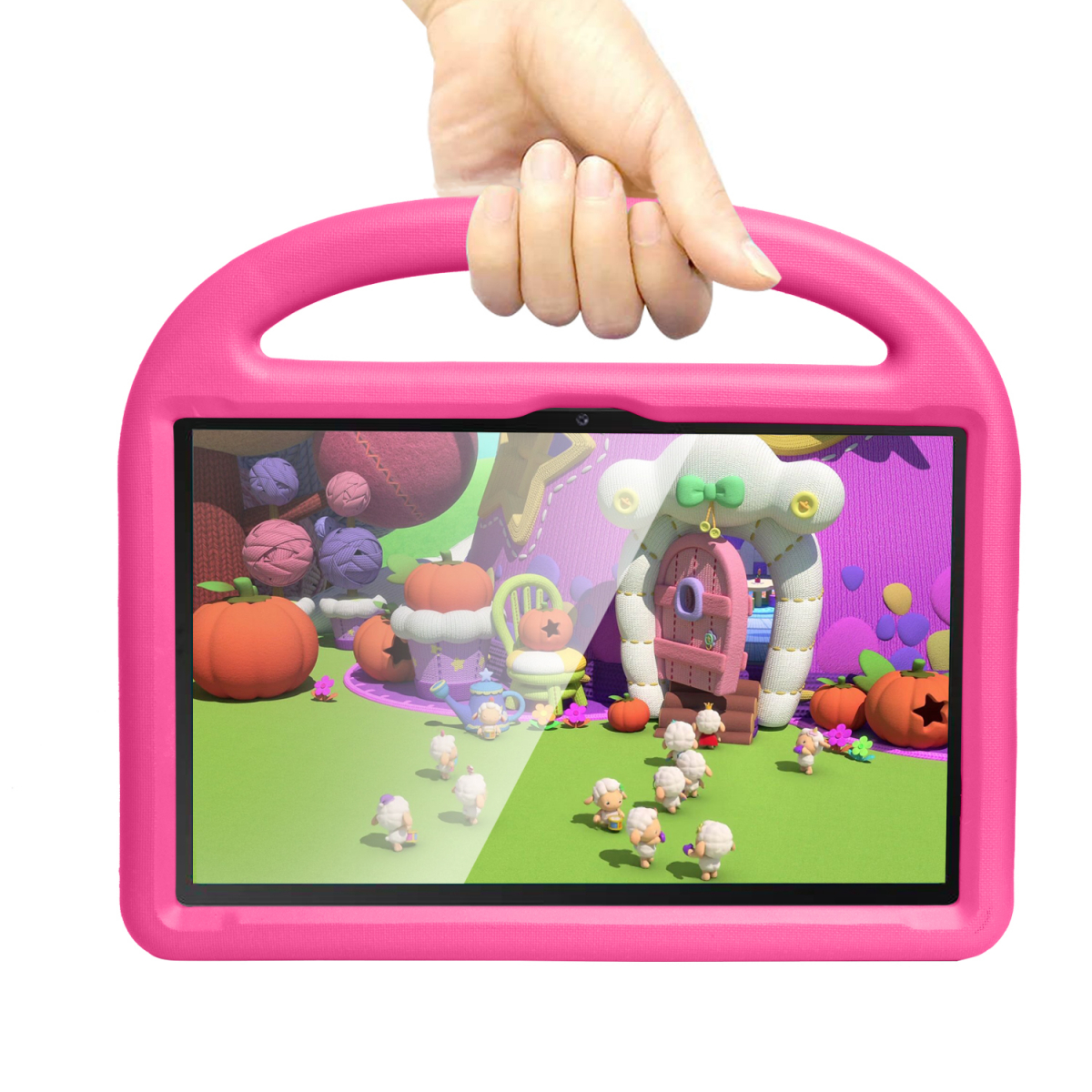 Barnfodral med ställ, Samsung Tab A7 10.4 (2020), rosa