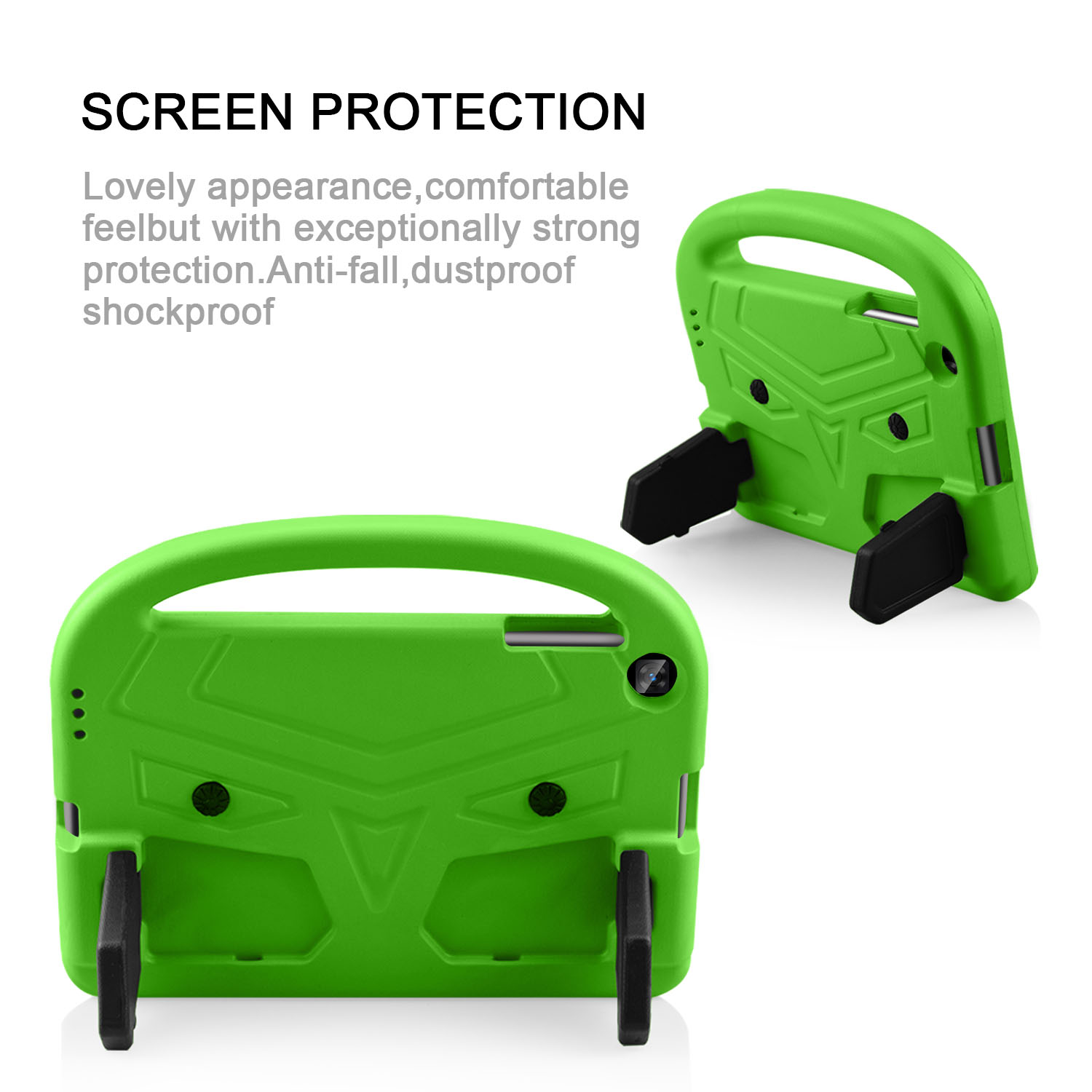 Sparrow Pattern with kickstand, Samsung Tab A 10.1 T510/515, green