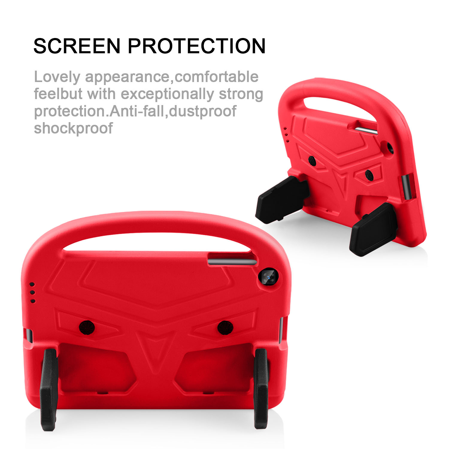 Sparrow Pattern with kickstand, Samsung Tab A 10.1 T510/515, red