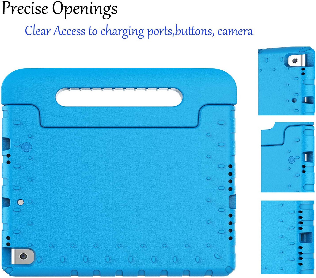 Stöttåligt barnfodral, iPad 10.2 / Pro 10.5 / Air 3 10.5, blå