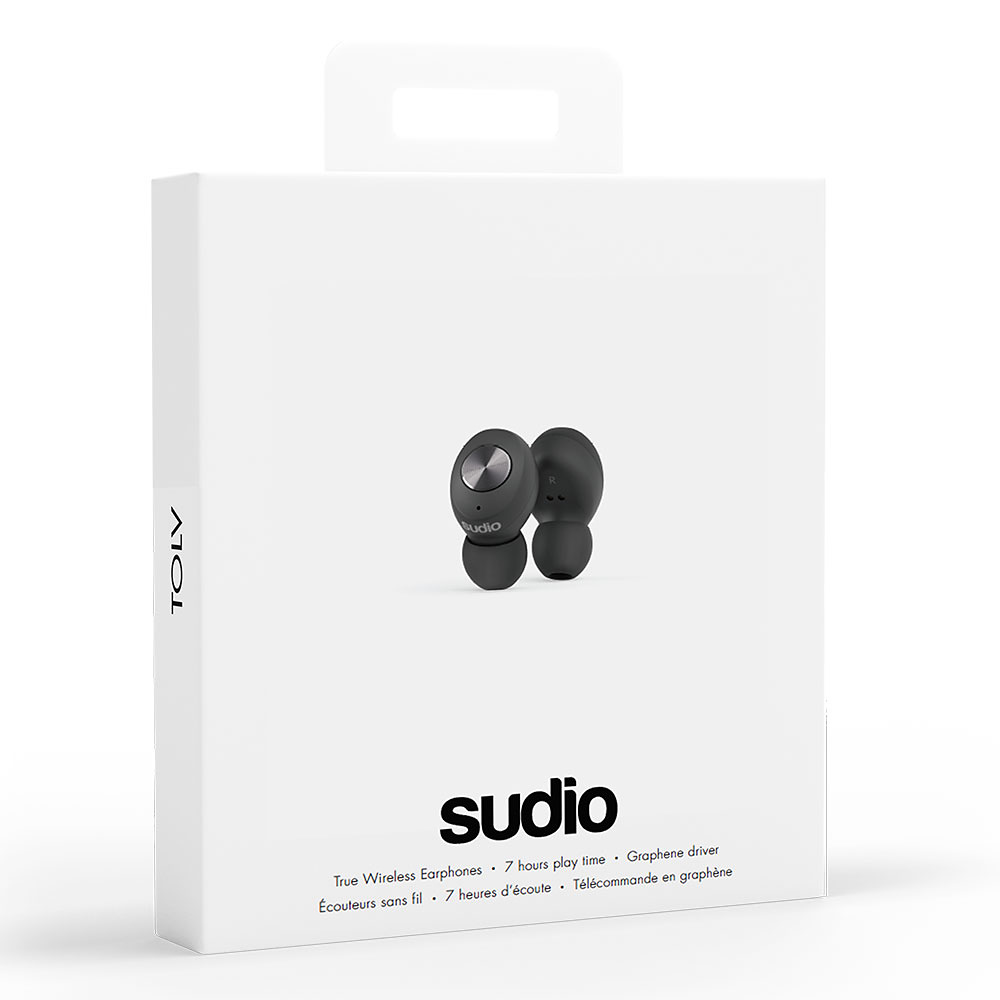 SUDIO TOLV TRUE WIRELESS SMALL CASE BLACK