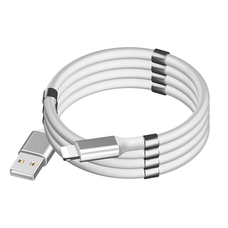 SuperCalla Magnetic Charging Apple Lihtening Cable 1.8M White