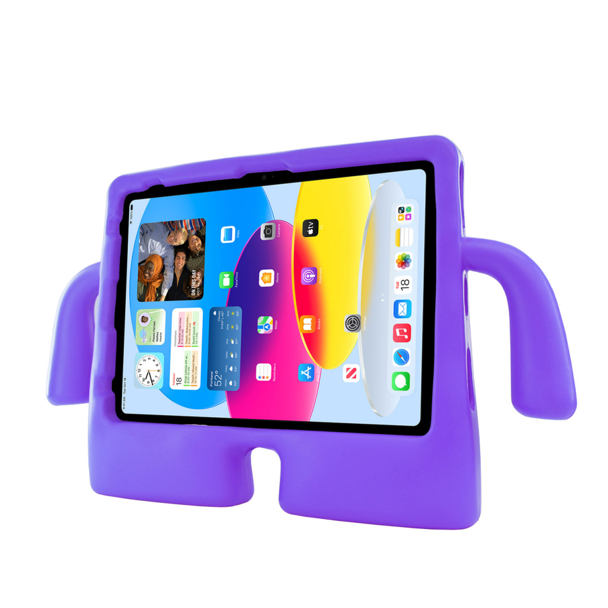 Barnfodral med ställ till iPadAir10.9/iPadPro11/iPad10.9, lila