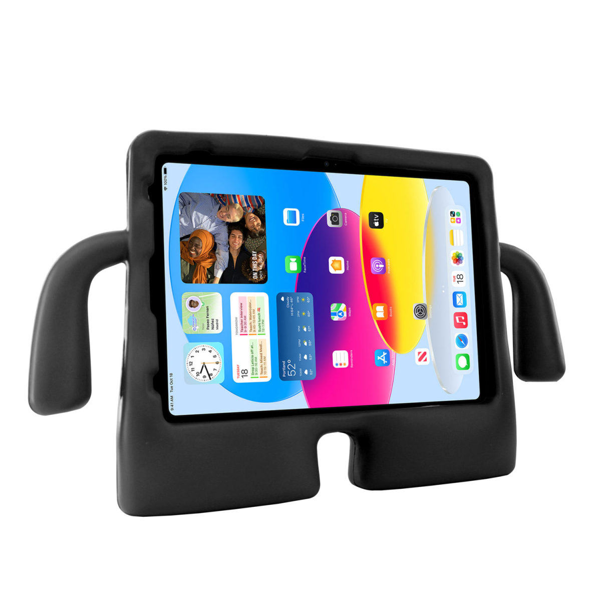 Barnfodral med ställ till iPadAir10.9/iPadPro11/iPad10.9, svart