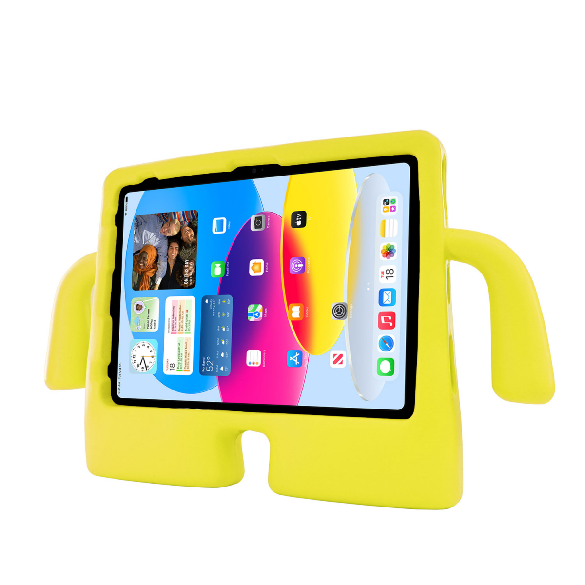 Barnfodral med ställ till iPadAir10.9/iPadPro11/iPad10.9, gul