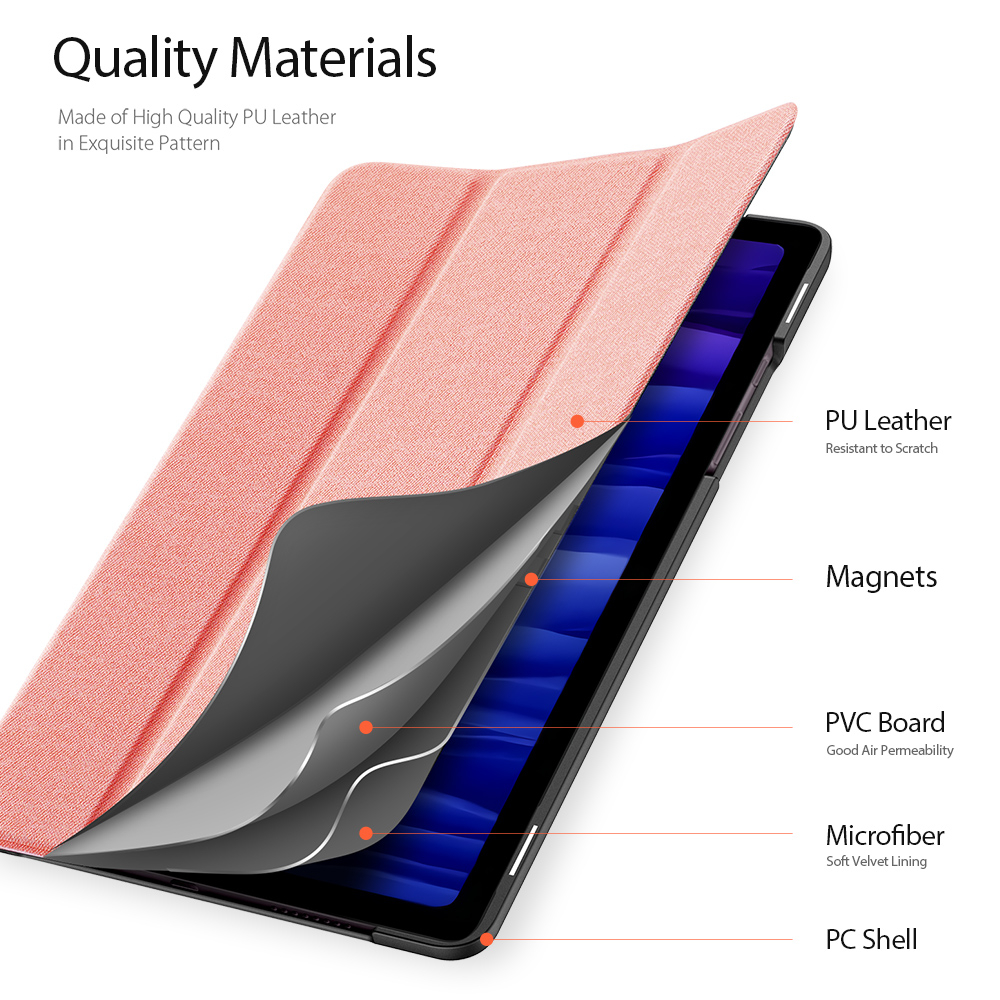 Dux Ducis Domo Series, Samsung Galaxy Tab A7 10.4 (2020), rosa