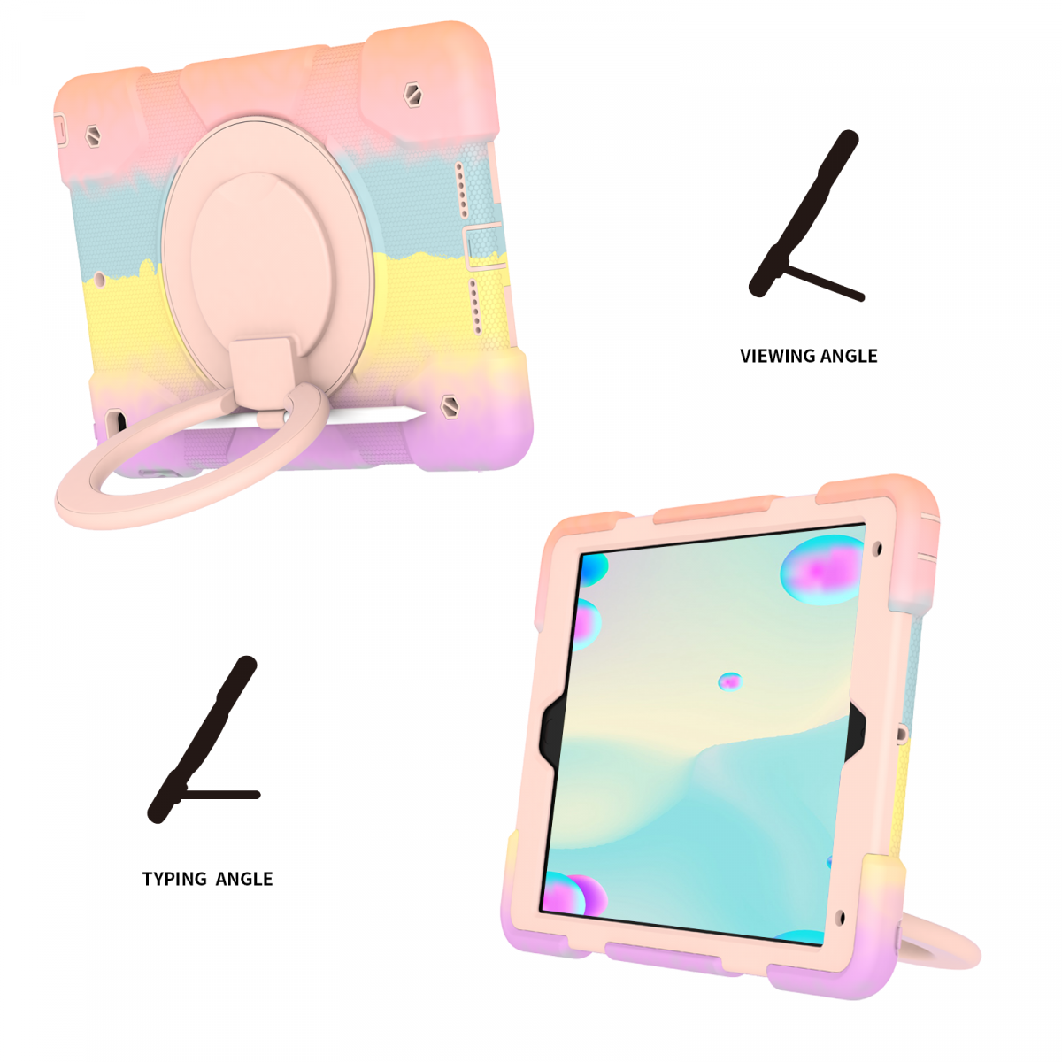 Barnfodral med axelrem, iPad 10.2 (2019-2021), multi