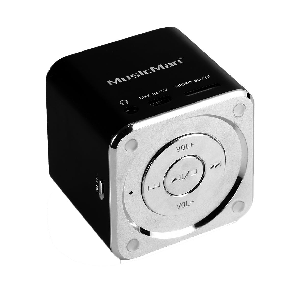 Technaxx MusicMan ljudstation MP3-spelare, USB, MicroSD, svart
