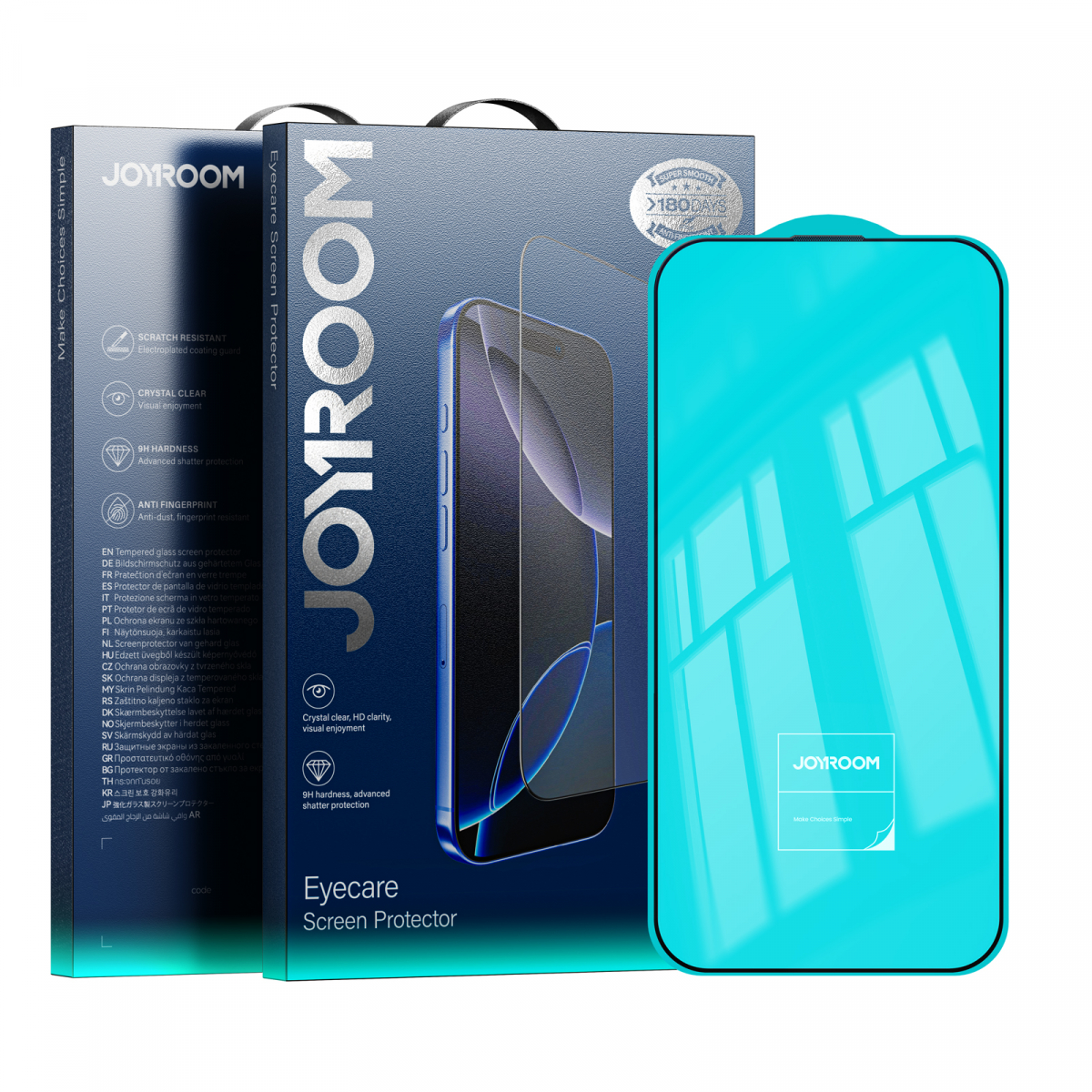 Skärmskydd med blåljusfilter till iPhone 17 Pro Max