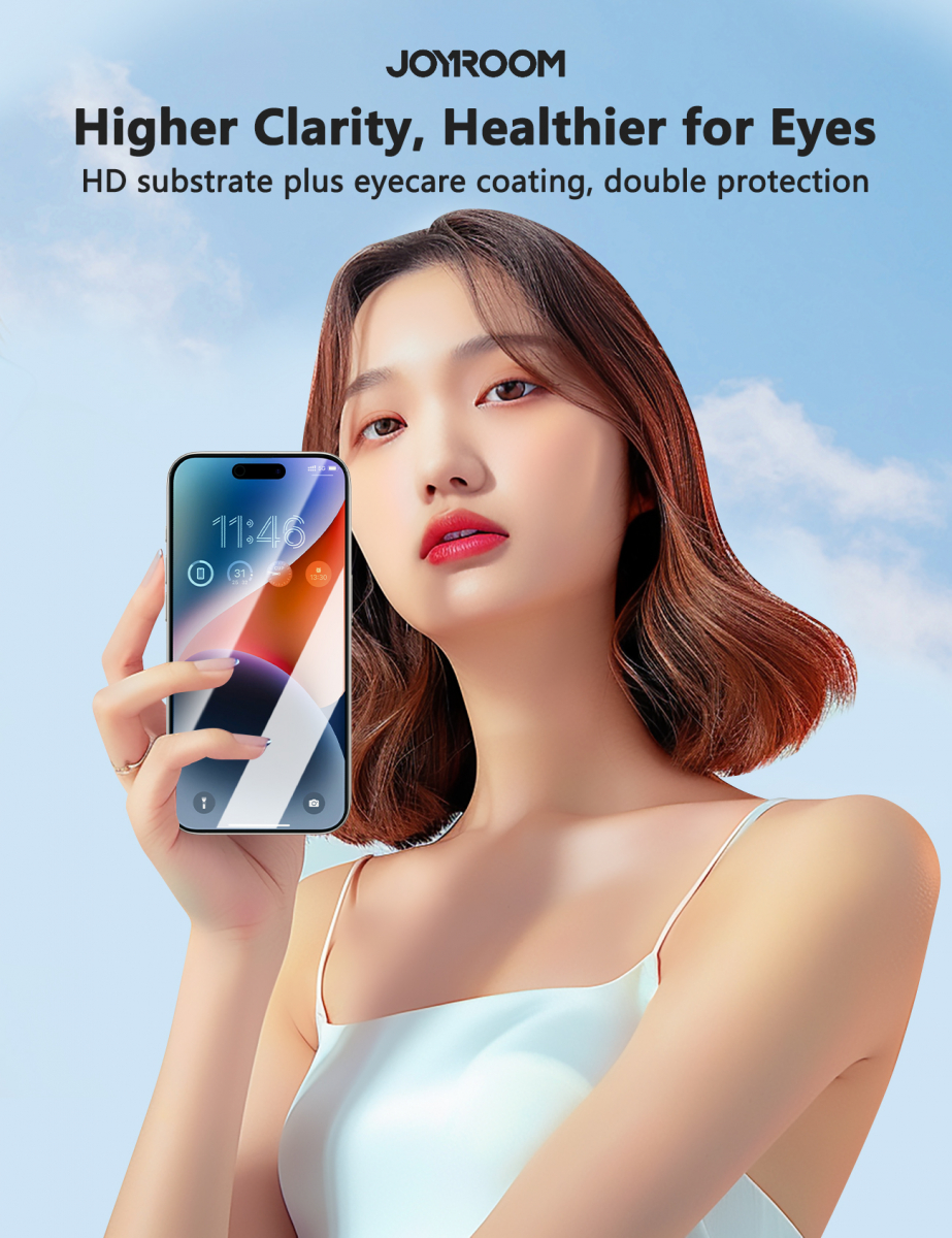 Skärmskydd med blåljusfilter till iPhone 17 Pro Max
