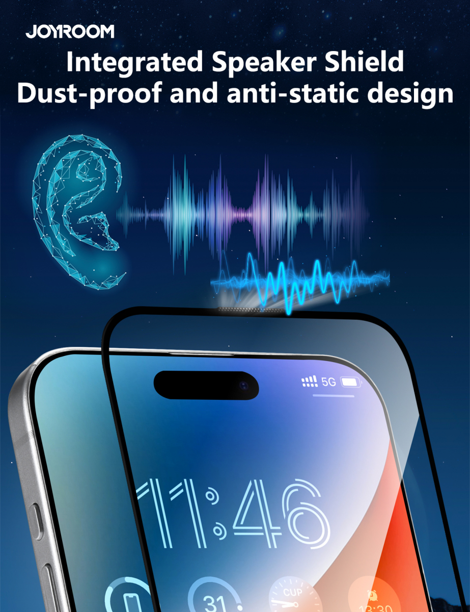 Skärmskydd med blåljusfilter till iPhone 17 Pro