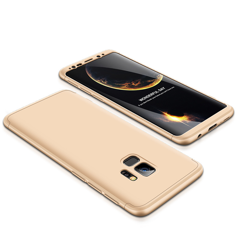 3-delat skal till Samsung Galaxy S9, guld