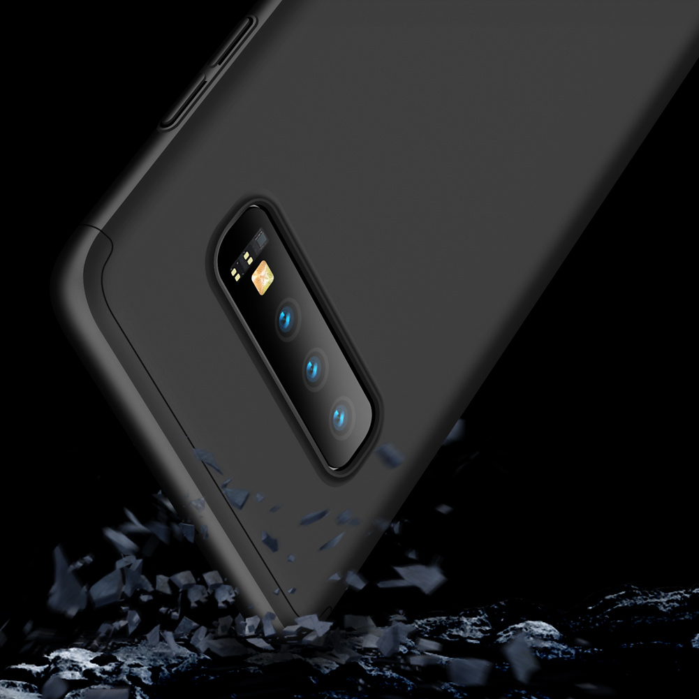 3-delat skal till Samsung Galaxy S10 Plus, svart