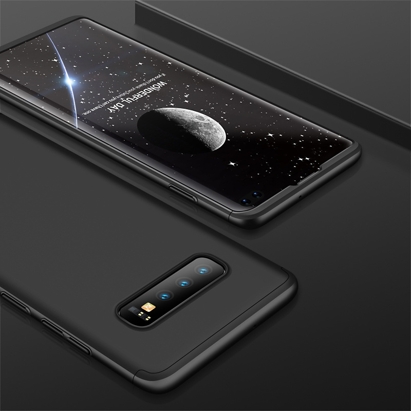 3-delat skal till Samsung Galaxy S10 Plus, svart