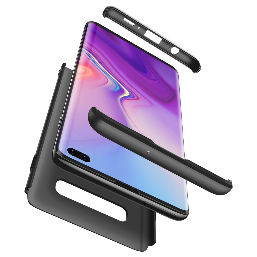 3-delat skal till Samsung Galaxy S10 Plus, svart