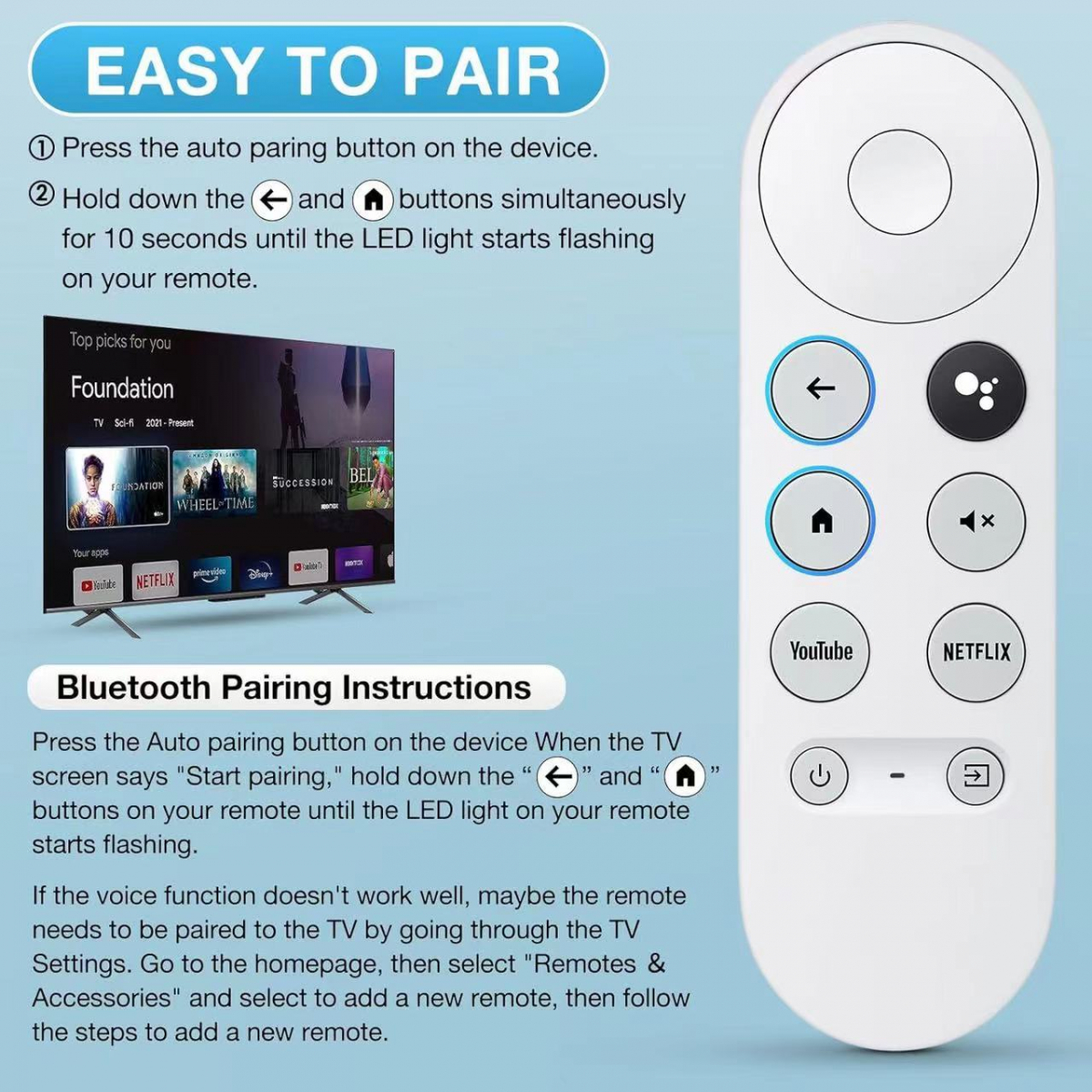 Trådlös fjärrkontroll till Google Chromecast