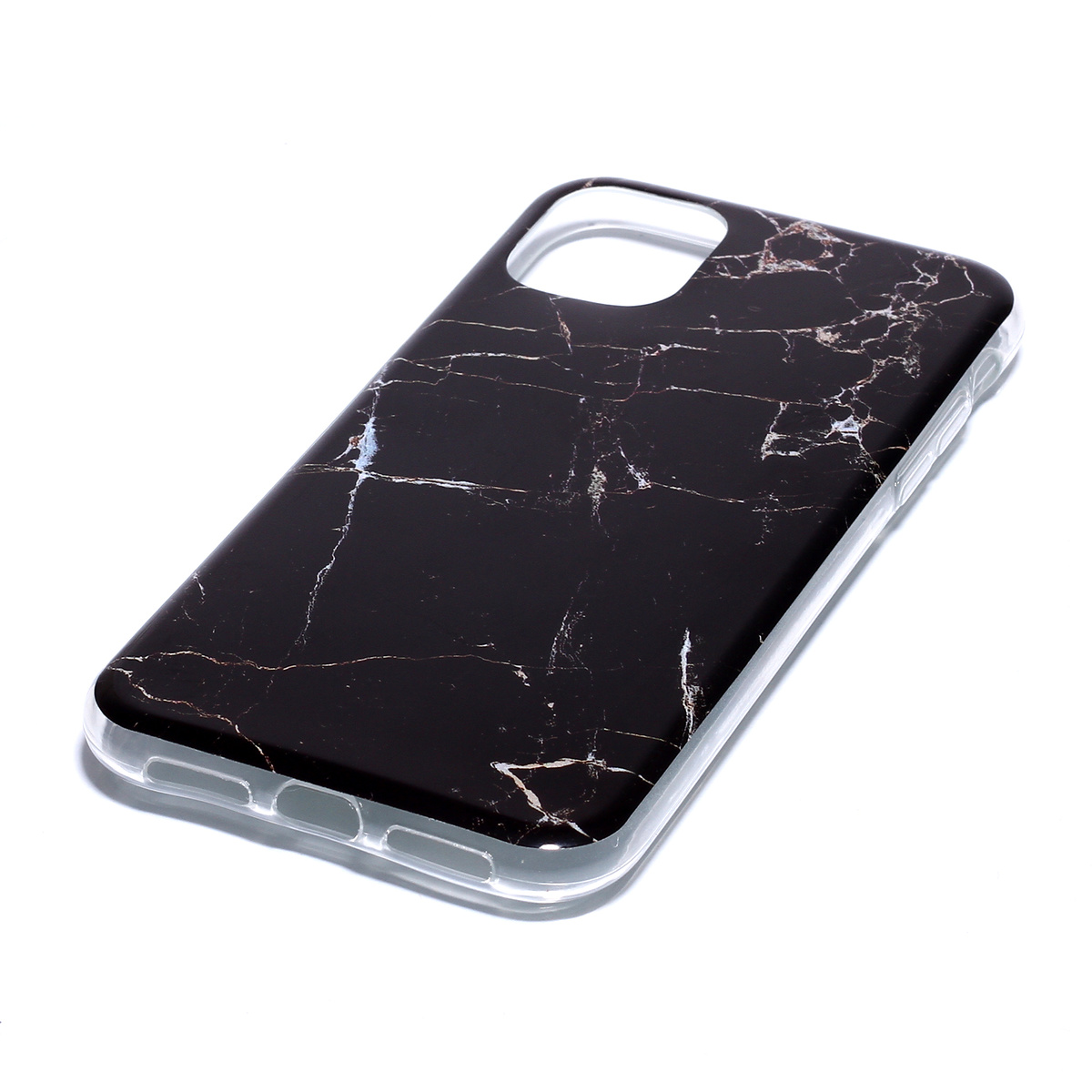 Trendigt marmorskal med mönster, iPhone 11 Pro, svart