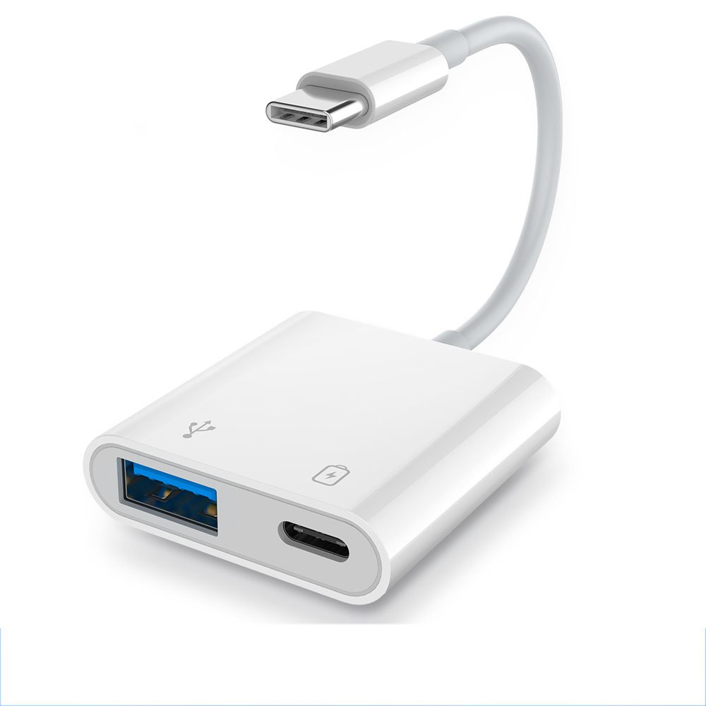 USB-C till USB 2.0-adapter med extra USB-uttag, PD, 2.4A