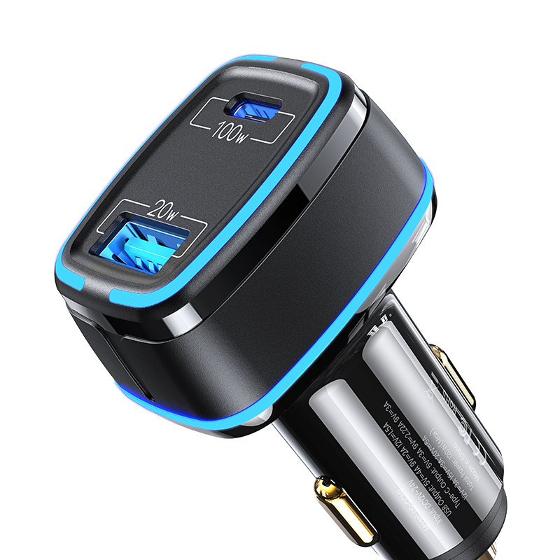 USAMS CC142 usb + usb-c billaddare, QC3.0, 120W