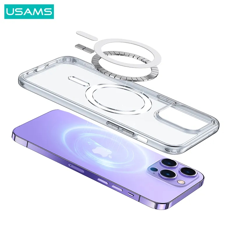 USAMS Magnetisk TPU-skal till iPhone 15 Pro Max