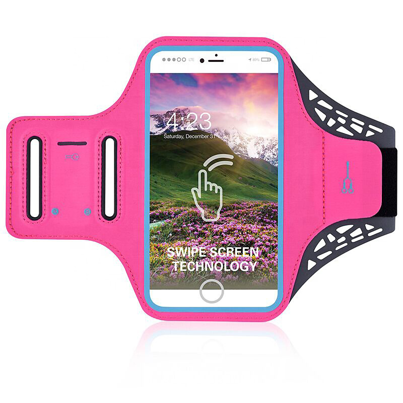 Universalt Sportarmband med touch till smartphone 4.7-5.0", rosa